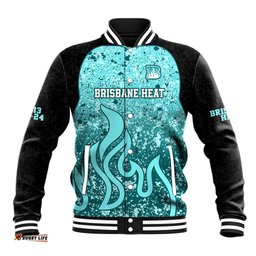 Brisbane Heat Custom Baseball Jacket BBL Cricket Team 2024