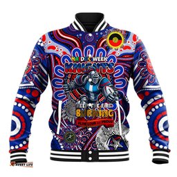 Custom NAIDOC Week 2024 Knights Baseball Jacket Mascot Rugby DT02