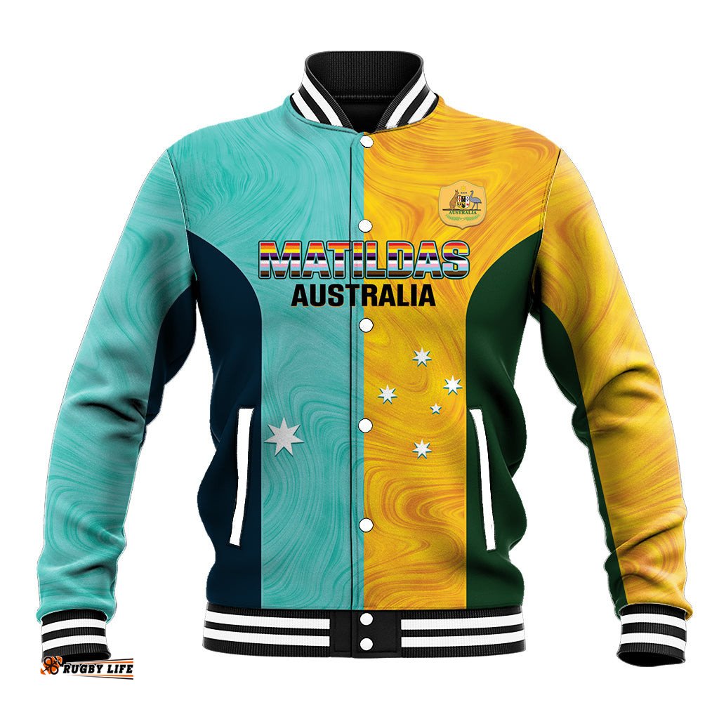 Custom Pride Month Matildas Baseball Jacket Australia Til Its Done Mixed Color