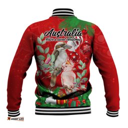 Kookaburra Lover Baseball Jacket Australia Koalaty Merry Christmas Aboriginal