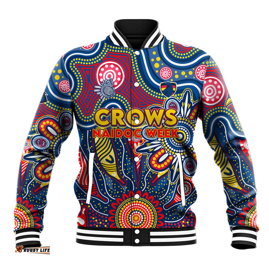 Personalised Lions NAIDOC Week 2024 Baseball Jacket Aussie Aboriginal Art DT02