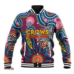 Personalised Lions NAIDOC Week 2024 Baseball Jacket Aussie Aboriginal Art DT02