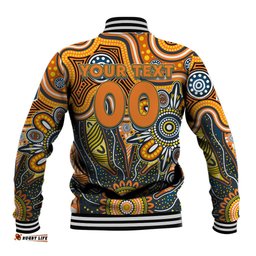 Personalised Giants NAIDOC Week 2024 Baseball Jacket Aussie Aboriginal Art DT02