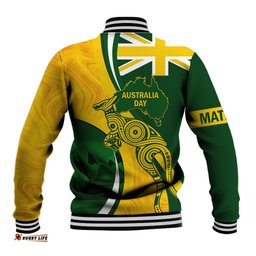 Matildas Soccer Baseball Jacket 2024 Happy Australia Day Kangaroo Aussie Proud - National Color