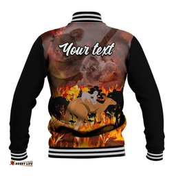 Personalised Save Wildlife Australia Baseball Jacket Bushfire Awareness
