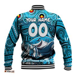 Custom Australia NAIDOC Week 2024 Baseball Jacket Sharks Mascot Keep The Fire Burning DT02