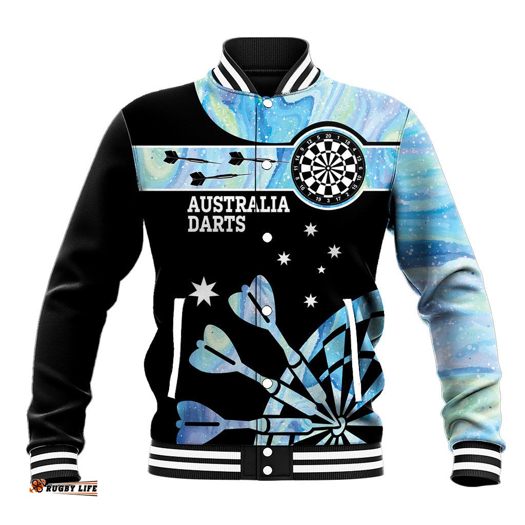 Personalised Australia Darts Opal Vibes Baseball Jacket