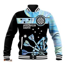 Personalised Australia Darts Opal Vibes Baseball Jacket
