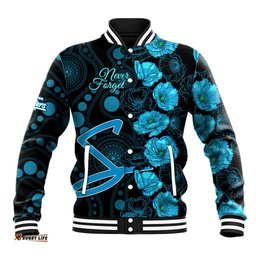 Strikers Cricket Never Forget Custom Baseball Jacket ANZAC Day with Poppy Aboriginal