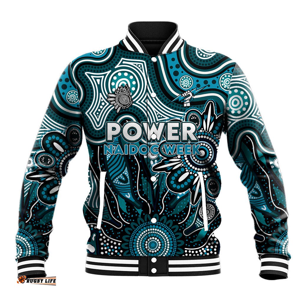 Personalised Power NAIDOC Week 2024 Baseball Jacket Aussie Aboriginal Art DT02
