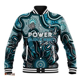 Personalised Power NAIDOC Week 2024 Baseball Jacket Aussie Aboriginal Art DT02