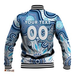 Personalised Kangaroos NAIDOC Week 2024 Baseball Jacket Aussie Aboriginal Art DT02