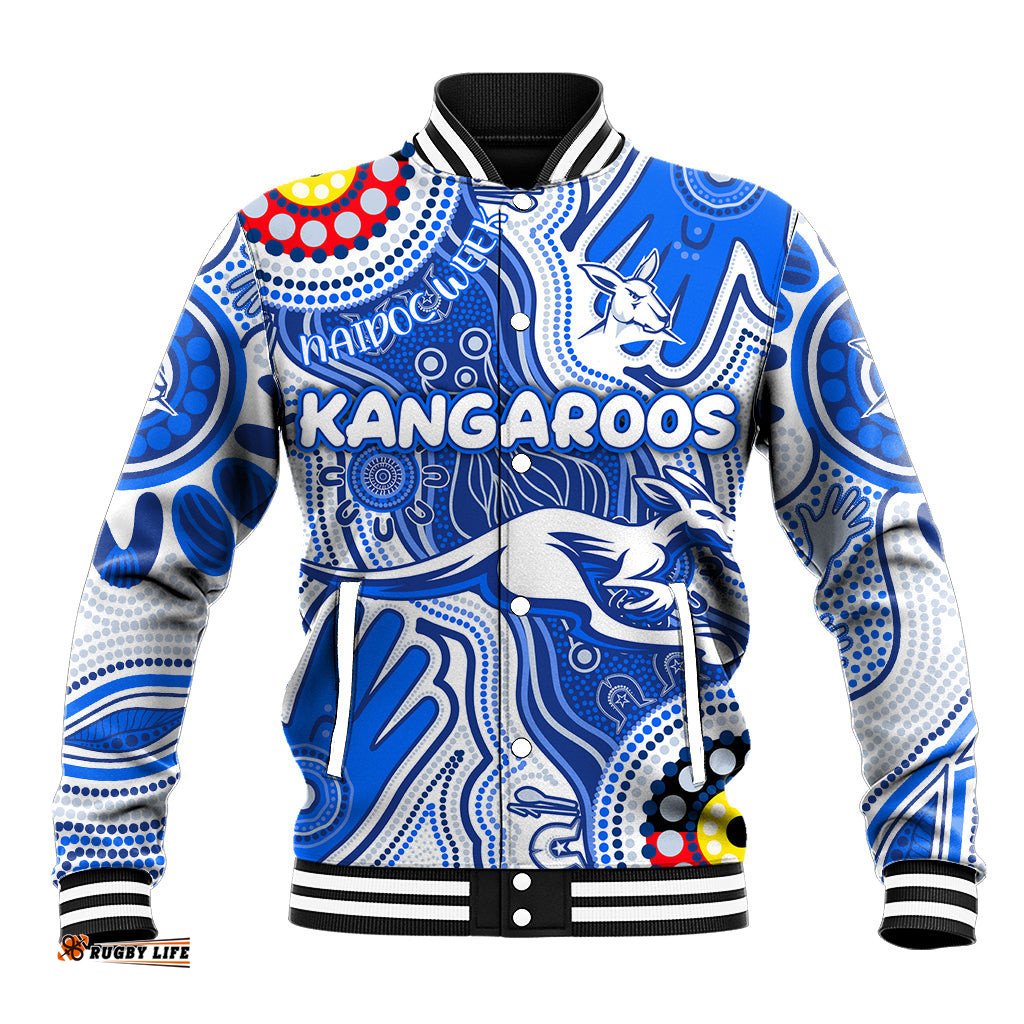 Personalised NAIDOC Week 2024 Melbourne Demons Baseball Jacket Australian Aboriginal Hand Painting DT02