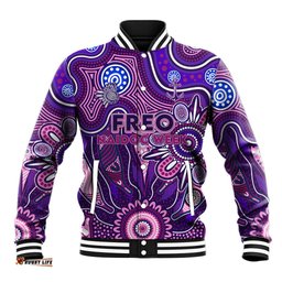 Personalised Freo NAIDOC Week 2024 Baseball Jacket Aussie Aboriginal Art DT02