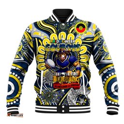 Custom NAIDOC Week 2024 Cowboys Baseball Jacket Mascot Rugby DT02