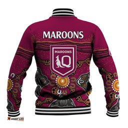 QLD Maroons Rugby Baseball Jacket Queensland Aboriginal Origin