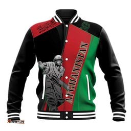 Custom Afghanistan Cricket Baseball Jacket Sporty Version
