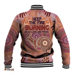 Fire Together NAIDOC 2024 Baseball Jacket Indigenous Cultural Spirit