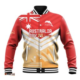 NRL Dolphins Australia Day Custom Baseball Jacket Sydney Opera House Style