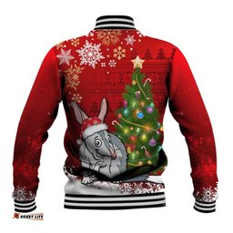 Australia Christmas Baseball Jacket Aussie Bilby Santa Merry Xmas