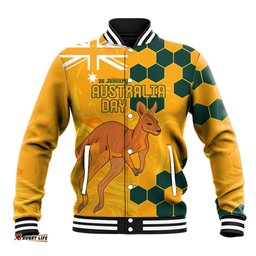 Custom Australia Day Soccer Socceroos Baseball Jacket We Are One And Free