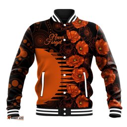 Scorchers Cricket Never Forget Custom Baseball Jacket ANZAC Day with Poppy Aboriginal