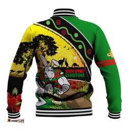 Rabbitohs ANZAC Day Baseball Jacket Souths Mascot Rosemary Starring Night Style