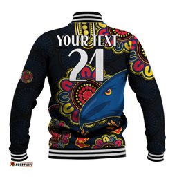 Custom Personalised AFL Adelaide Football The Crows 1990 Aboriginal Baseball Jacket
