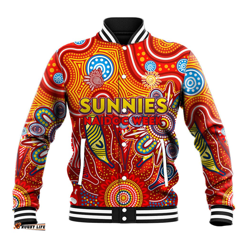 Personalised Sunnies NAIDOC Week 2024 Baseball Jacket Aussie Aboriginal Art DT02