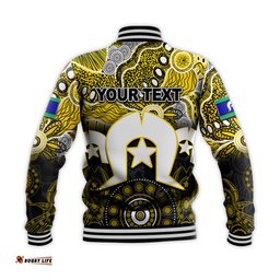 Custom Personalised Tigers Australian Football Torres Strait Islanders Mix Aboriginal Baseball Jacket
