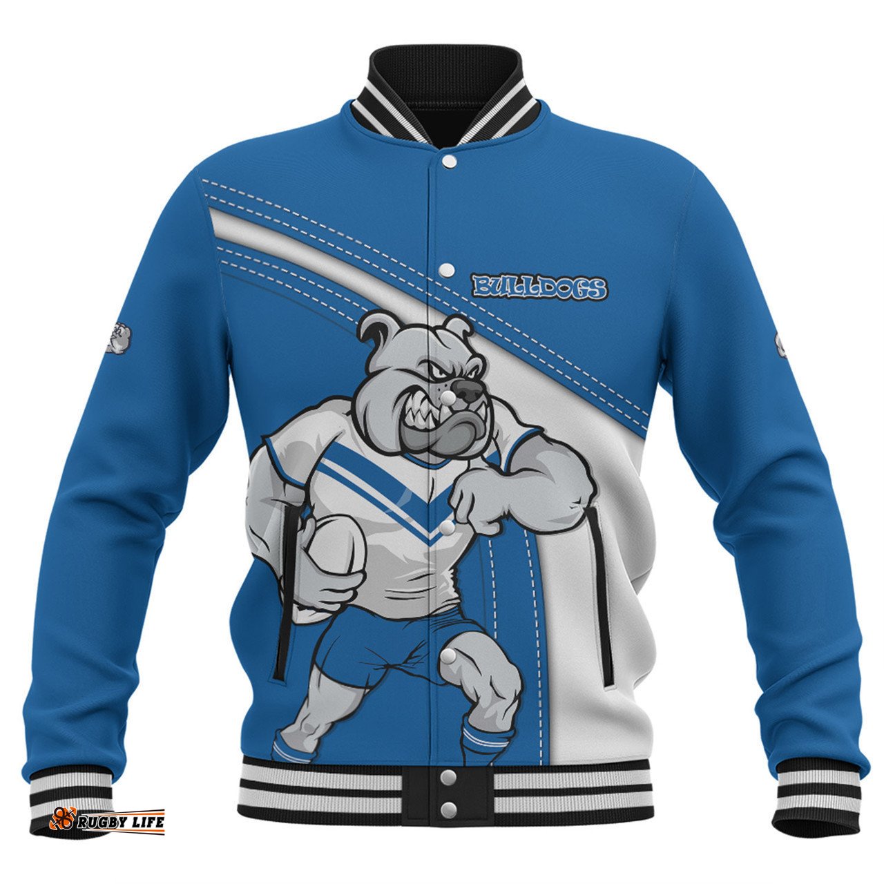 Canterbury-Bankstown Bulldogs Baseball Jacket Custom Team Of Us Die Hard Fan Supporters