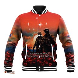 New Zealand ANZAC The Stars of Matariki Baseball Jacket For Your Tomorrow They Gave Their Today
