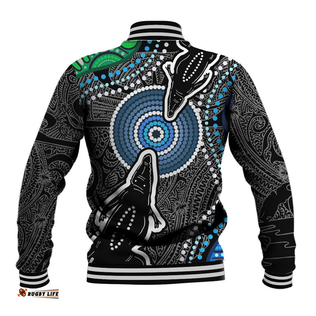 Torest Trait Islands Mix Crocodine Aboriginal Pattern Baseball Jacket TS04
