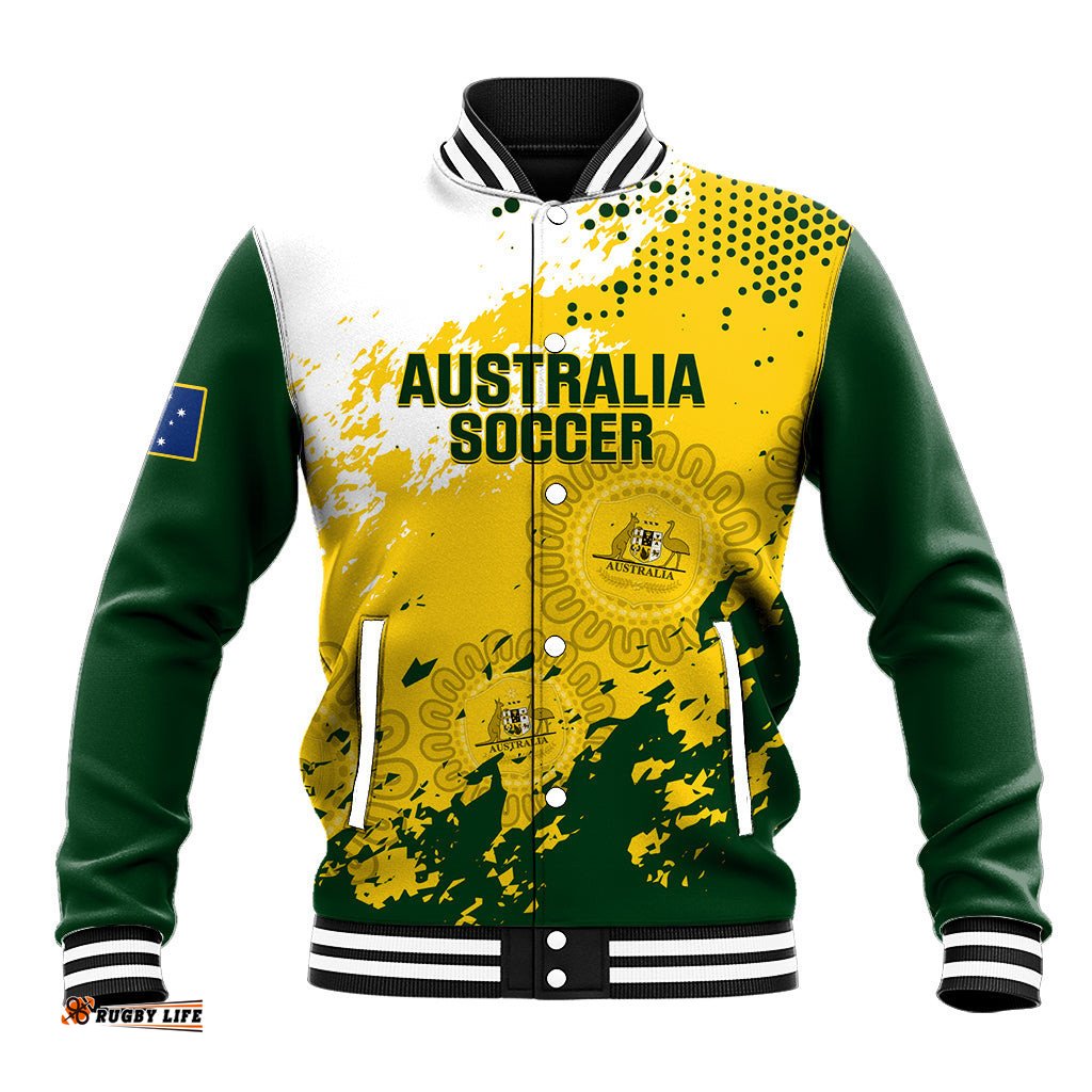 Australia Soccer Baseball Jacket Til Its Done Matildas 2024 Happy 46th Anniversary