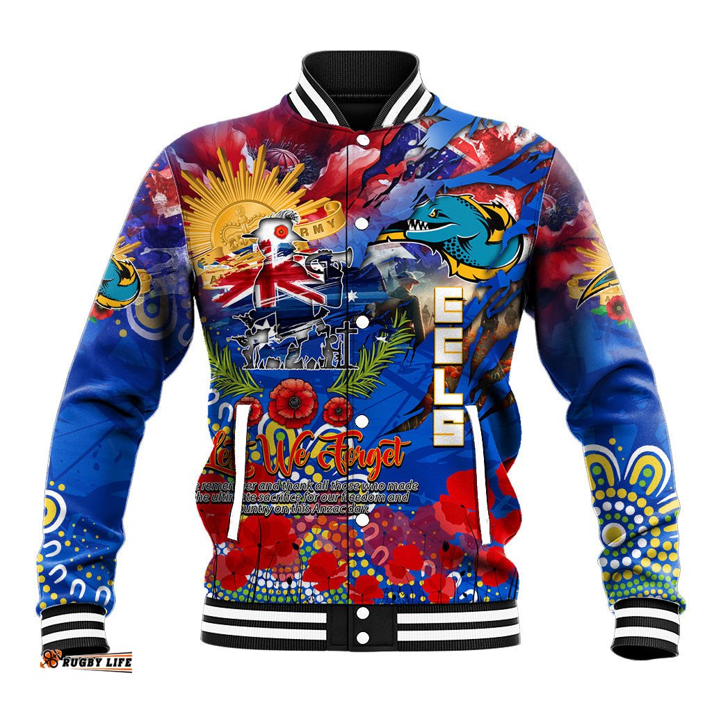 Personalised Australia Rugby Eels ANZAC Baseball Jacket Parramatta Scratch Style DT02