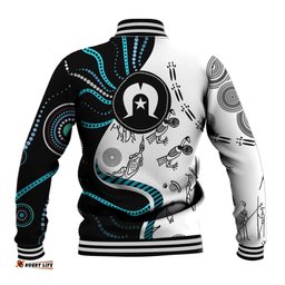 Aboriginal Pattern Torest Strait Island Baseball Jacket TS04