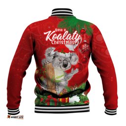 Koala Lover Baseball Jacket Australia Merry Christmas Aboriginal
