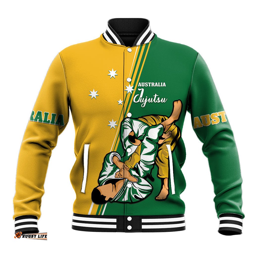 Australia Jujitsu Baseball Jacket Tap Out Or Pass Out National Color
