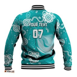 Custom Brisbane Cricket Indigenous Baseball Jacket Feel The Heat