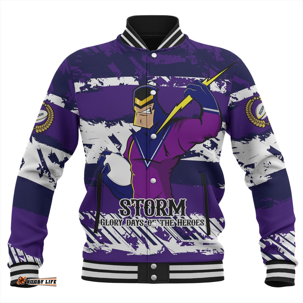 Melbourne Storm Baseball Jacket - Theme Song Inspired