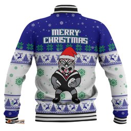 New Zealand Warriors Christmas Custom Baseball Jacket - Special Ugly Christmas Baseball Jacket