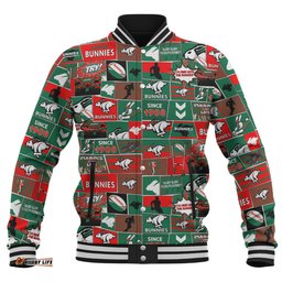 South Sydney Rabbitohs Baseball Jacket - Team Of Us Die Hard Fan Supporters Comic Style