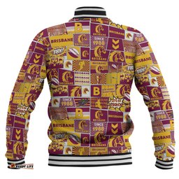 Brisbane Broncos Baseball Jacket - Team Of Us Die Hard Fan Supporters Comic Style