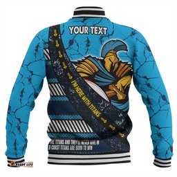 Gold Coast Titans Sport Baseball Jacket - Theme Song For Rugby With Sporty Style
