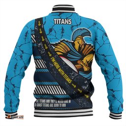 Gold Coast Titans Sport Baseball Jacket - Theme Song For Rugby With Sporty Style