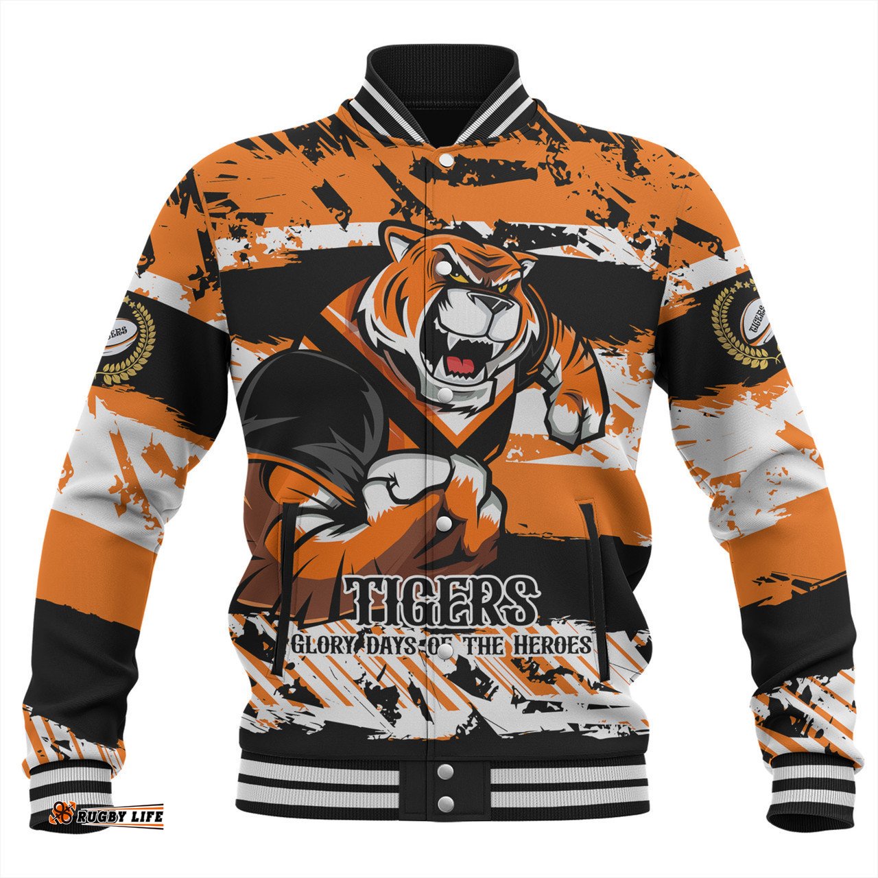 Wests Tigers Baseball Jacket - Theme Song Inspired
