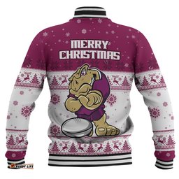 Queensland Cane Toads Christmas Custom Baseball Jacket - Special Ugly Christmas Baseball Jacket