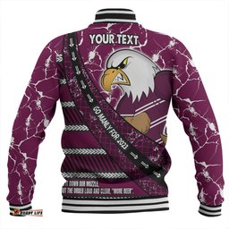 Manly Warringah Sea Eagles Baseball Jacket - Theme Song For Rugby With Sporty Style