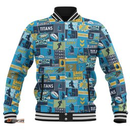 Gold Coast Titans Sport Baseball Jacket - Team Of Us Die Hard Fan Supporters Comic Style