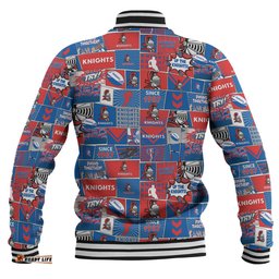 Newcastle Knights Sport Baseball Jacket - Team Of Us Die Hard Fan Supporters Comic Style